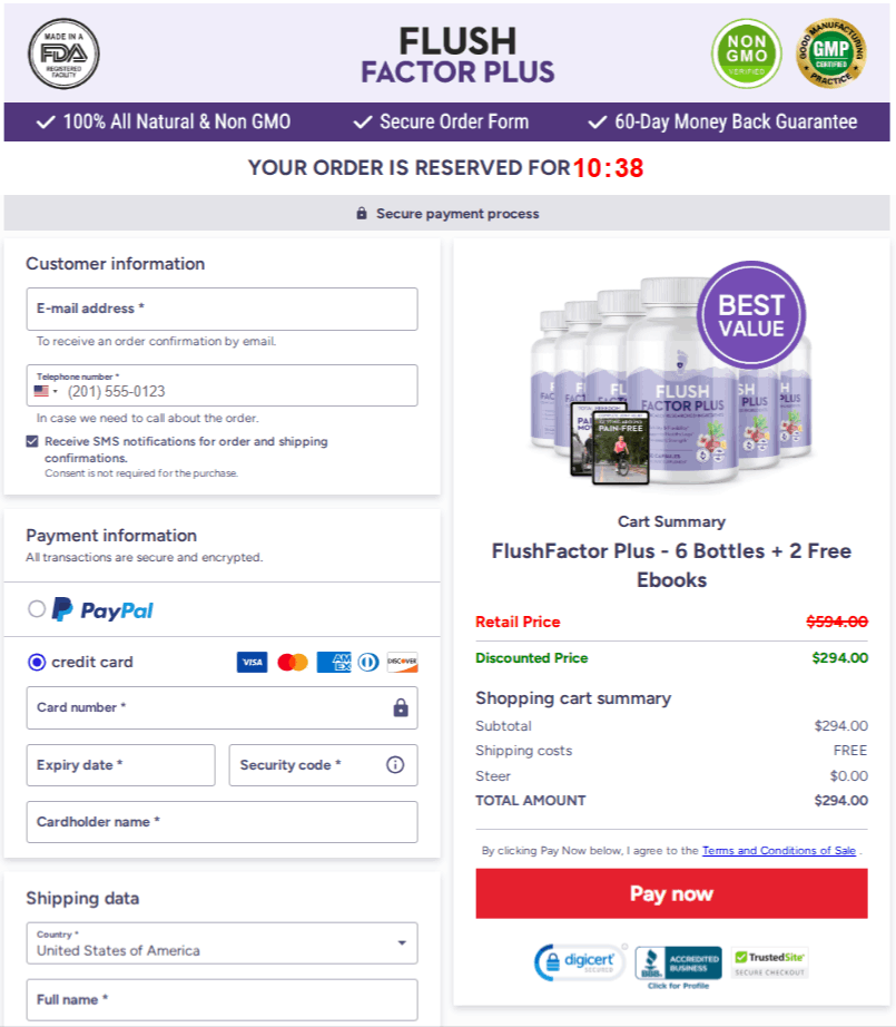 Flush Factor Plus Checkout